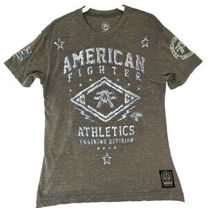 American Fighter Premium Gray Tshirt Size M Short Sleeve Training Division